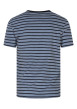 Thumbnail T-shirt en coton bleu à rayures pourvu d'une poche plaquée sur la poitrine - Image 2