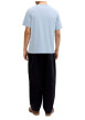 Thumbnail T-shirt en coton bleu clair pourvu d'une coupe droite et d'un col rond - Image 4