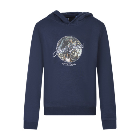 Sweat marine uni pourvu d'une coupe droite et...