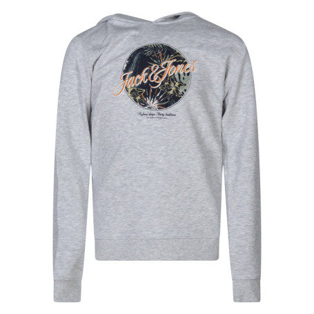 Sweat gris uni pourvu d'une coupe droite et...