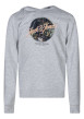 Thumbnail Sweat gris uni pourvu d'une coupe droite et d'un imprimé tropical