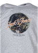 Thumbnail Sweat gris uni pourvu d'une coupe droite et d'un imprimé tropical - Image 3
