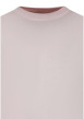 Thumbnail Pull en coton biologique rose uni pourvu d'un col rond et d'un aspect fumé - Image 3