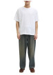 Thumbnail T-shirt en coton blanc imprimé à coupe droite pourvu d'un col rond - Image 3