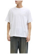 Thumbnail T-shirt en coton blanc imprimé à coupe droite pourvu d'un col rond - Image 5