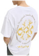 Thumbnail T-shirt en coton blanc imprimé à coupe droite pourvu d'un col rond - Image 6