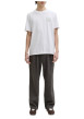 Thumbnail T-shirt en coton blanc imprimé avec un col rond et des manches courtes - Image 3