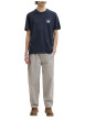 Thumbnail T-shirt en coton bleu marine imprimé avec un col rond et des manches courtes - Image 3