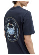 Thumbnail T-shirt en coton bleu marine imprimé avec un col rond et des manches courtes - Image 6
