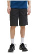 Thumbnail Short cargo en coton noir uni avec une coupe droite et 6 poches - Image 5