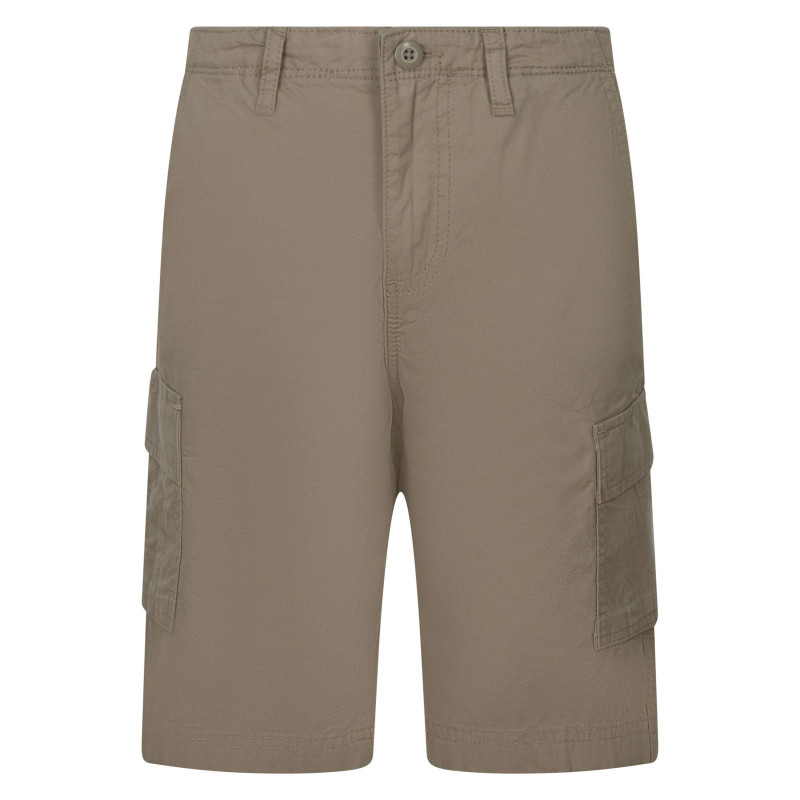 Jack & Jones - Short Cargo En Coton Beige Uni Pourvu D'une Coupe Droite Et De Multiples Poches - Beige Jack & Jones - Short Cargo En Coton Beige Uni Pourvu D'une Coupe Droite Et De Multiples Poches - Beige