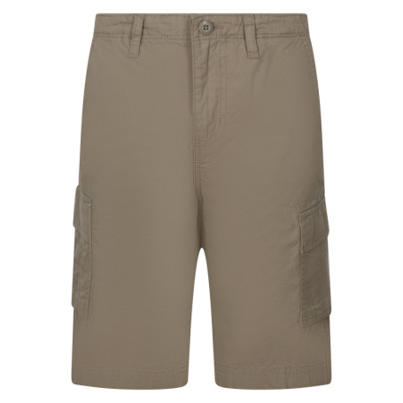 Short cargo en coton beige uni pourvu d'une...