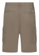 Thumbnail Short cargo en coton beige uni pourvu d'une coupe droite et de multiples poches - Image 2