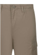 Thumbnail Short cargo en coton beige uni pourvu d'une coupe droite et de multiples poches - Image 3