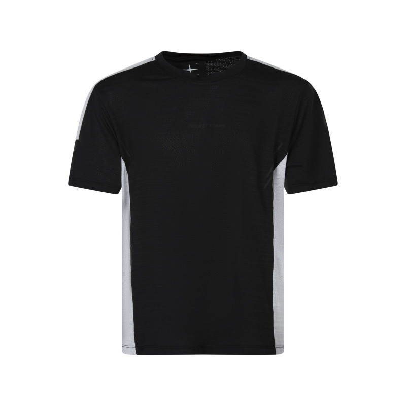 Project X - T-shirt Technique Noir Uni Pourvu De Manches Courtes Et D'un Col Rond - Noir