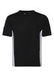 Thumbnail T-shirt technique noir uni pourvu de manches courtes et d'un col rond