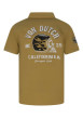 Thumbnail Chemise en coton camel uni pourvue d'une coupe droite et d'un col chemise - Image 2