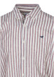 Thumbnail Chemise en coton et lin mélangé beige à rayures pourvue d'une coupe slim - Image 3
