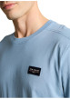 Thumbnail T-shirt en coton ciel uni avec une coupe droite et un col rond - Image 5
