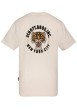 Thumbnail T-shirt en coton écru uni pourvu d'un col rond et d'un imprimé tigre - Image 2