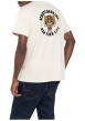 Thumbnail T-shirt en coton écru uni pourvu d'un col rond et d'un imprimé tigre - Image 4