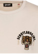 Thumbnail T-shirt en coton écru uni pourvu d'un col rond et d'un imprimé tigre - Image 7