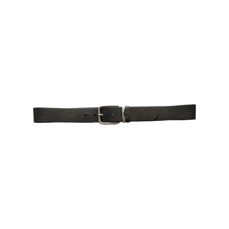Ceinture en cuir noire unie pourvue d'une...