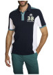 Thumbnail Polo marine uni avec une coupe ajustée ainsi qu'un col boutonné