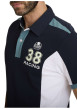 Thumbnail Polo marine uni avec une coupe ajustée ainsi qu'un col boutonné - Image 4