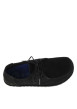 Thumbnail Mocassins en cuir noirs à semelle plate avec des surpiqûres sur l'empeigne - Image 4