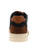 Thumbnail Tennis en cuir bleu marine avec une fermeture zippée et des lacets - Image 7