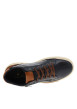 Thumbnail Tennis en cuir bleu marine avec une fermeture zippée et des lacets - Image 5