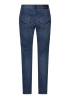 Thumbnail Jean en coton mélangé indigo uni pourvu d'une coupe slim et de multiples poches - Image 2