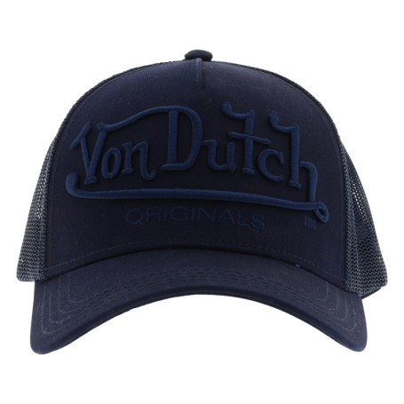Casquette trucker marine unie pourvue d'une...
