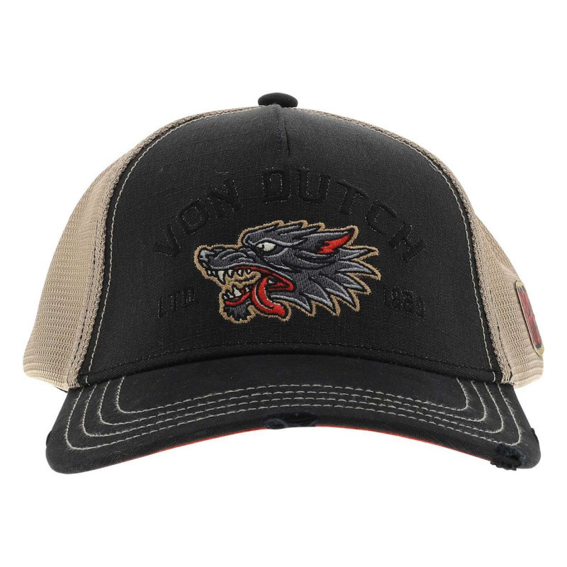 Von Dutch - Casquette Anthracite Unie Pourvue D'une Fermeture à Strapback - Gris Foncé