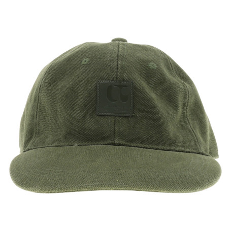 Casquette en coton kaki unie pourvue d'une...