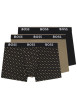 Thumbnail Lot de 3 boxers en coton multicolore unis et imprimé avec taille élastiquée