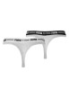 Thumbnail Lot de 2 strings gris en coton mélangé unis logotypés - Image 2