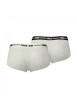 Thumbnail Lot de deux shorty gris unis à bande élastiquée brodée à la taille - Image 2