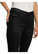 Thumbnail Pantalon 5 Poches noir uni avec des liserés et une coupe slim - Image 6
