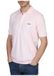 Thumbnail Polo en coton biologique rose uni avec une coupe droite et un col à revers - Image 7