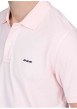 Thumbnail Polo en coton biologique rose uni avec une coupe droite et un col à revers - Image 9
