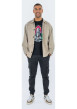 Thumbnail Pantalon Cargo noir uni à coupe ample et une fermeture zippée boutonnée - Image 5