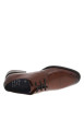 Thumbnail Derbies en cuir cognac avec semelle à talon plat et fermeture à lacets - Image 4