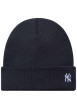 Thumbnail Bonnet marine en maille tricotée pourvu du logo de la marque - Image 3