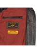 Thumbnail Blouson en cuir marron avec une coupe droite et une capuche amovible - Image 7