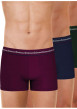 Thumbnail Lot de 3 boxers classiques en coton tricolores unis avec le nom de la marque - Image 6