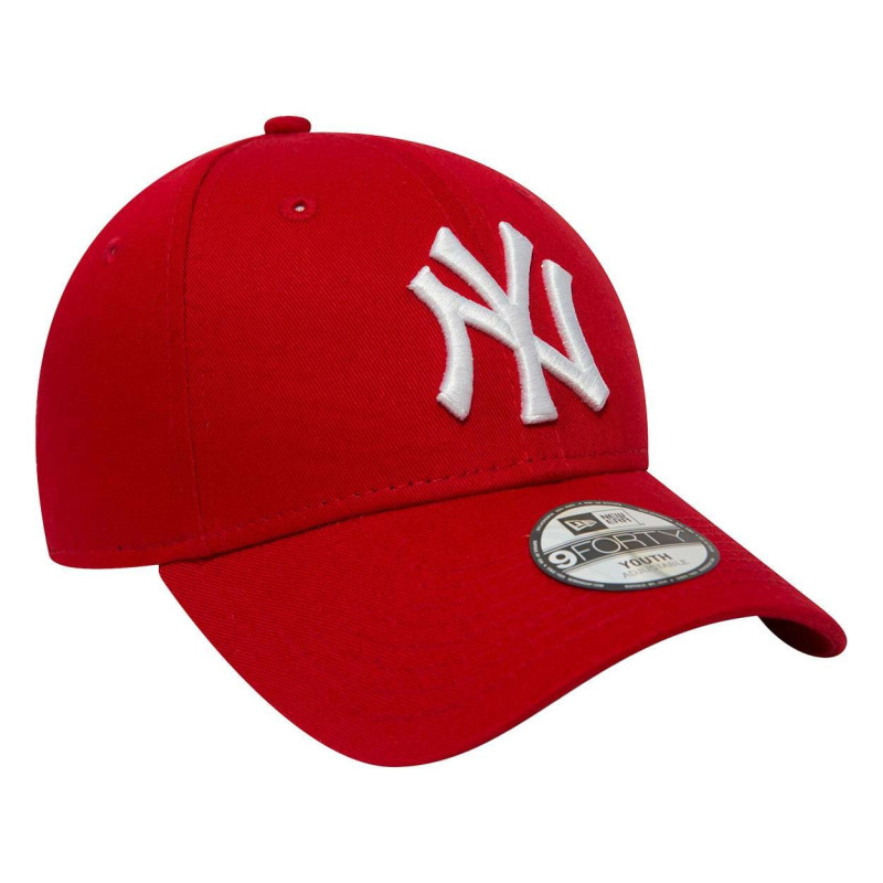 New Era - Casquette Rouge Unie Avec Logo De La Marque Brodé Et à Fermeture Boucle Inox - Rouge