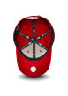 Thumbnail Casquette rouge unie avec logo de la marque brodé et à fermeture boucle inox - Image 4