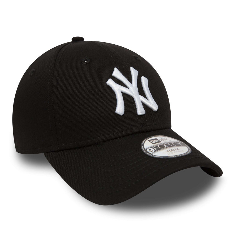 New Era - Casquette Garçon Noire Unie à Visière Courbée Et Une Fermeture Strapback - Noir New Era - Casquette Garçon Noire Unie à Visière Courbée Et Une Fermeture Strapback - Noir